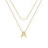 Z ZACHÉ Gold Initial Necklace Tiny Bubble A Initial Necklace