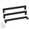 15Pack Goldenwarm Black Dresser Pulls Drawer Handle Stainless Steel Modern