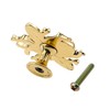 HEVSTIL 2-Pack Bee Shape Cabinet Knob,Nature Theme Single Hole Pulls
