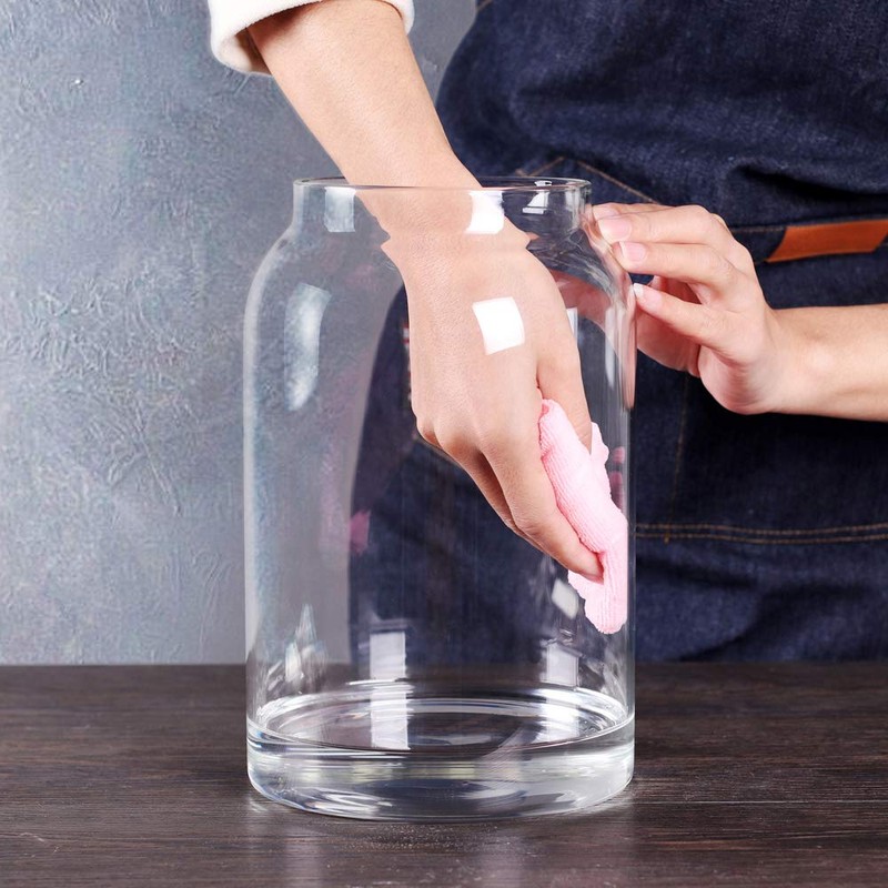 SAIOOL Egg Jar,kitchen canister， 1 Gallon Large Glass Food Storage