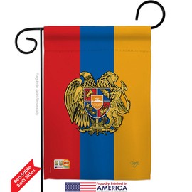 Breeze Decor Armenia Garden Flag Pack Regional Nation International World Country Particular Area Support Our Troops House Decoration Banner Small Yard Gift Double-Sided, Made in USA