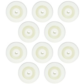 10pcs 2 Inches Nylon Wheel Nylon Round Pulley Caster Roller Wheel 20KG Maximum Load