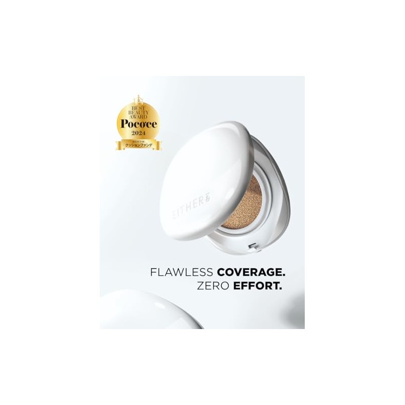 Either Base Maquillaje Glow Pixel Cushion Fórmula Cuidado Piel Efecto