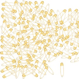 YOUOWO Gold 24mm Stainless Steel Set Lock Safety Pin Lock Needle Safety Pin Office Safety Pin Snap Pin Pin 300pcs
