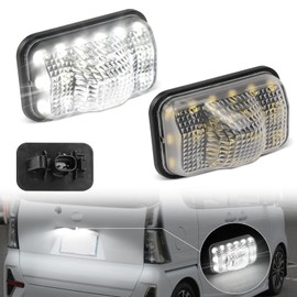 GemPro LED License Plate Light for Daihatsu WAKE LA700S LA710S Cast LA250S LA260S Hijet Caddy LA700V LA710V Tanto Custom LA600S LA610S Move Custom LA150S LA160S Move Canvas for Subaru Stella Chiffon