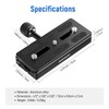 NEEWER Quick Release Plate with Clamp Adapter Set, 120mm QR