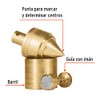 TRUPER PLOM-4L Brass Plumb Bobs w/ Center 21 Oz (582