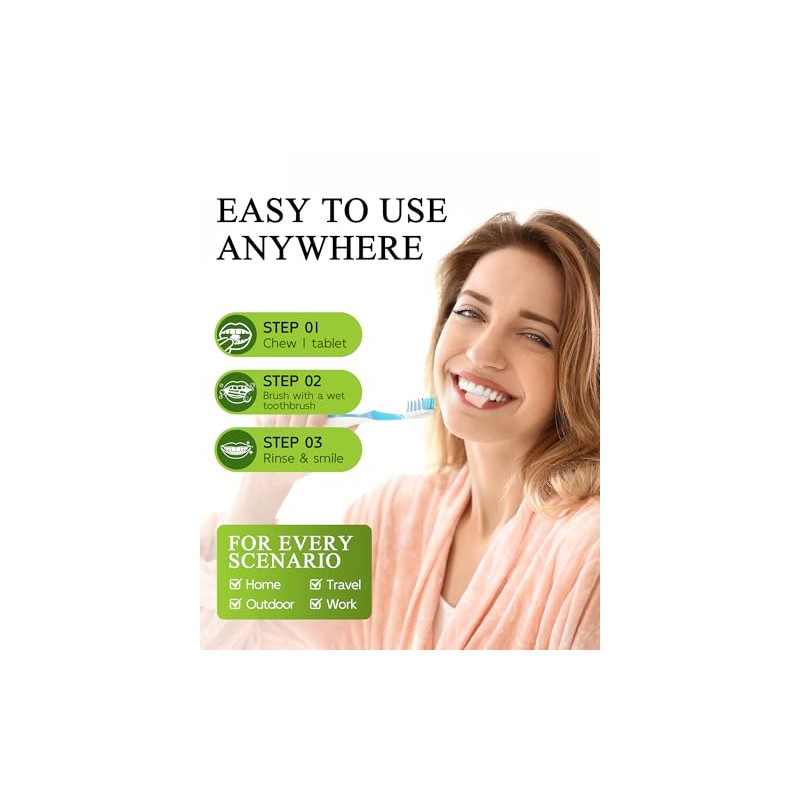 Probiotic Toothpaste Tablets with Nano Hydroxyapatite - Watermelon Mint