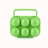 QUINTRA Egg Storage, Collapsible, 6 Handle Holders, Egg Container, Plastic
