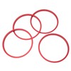 4pcs AC Vent Ring Outer Trim Aluminum Alloy Air Conditioning