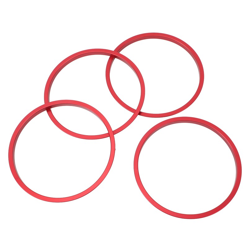 4pcs AC Vent Ring Outer Trim Aluminum Alloy Air Conditioning