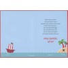 Designer Greetings Cute Pirate Bunnies Holding Treasure Map in Rowboat