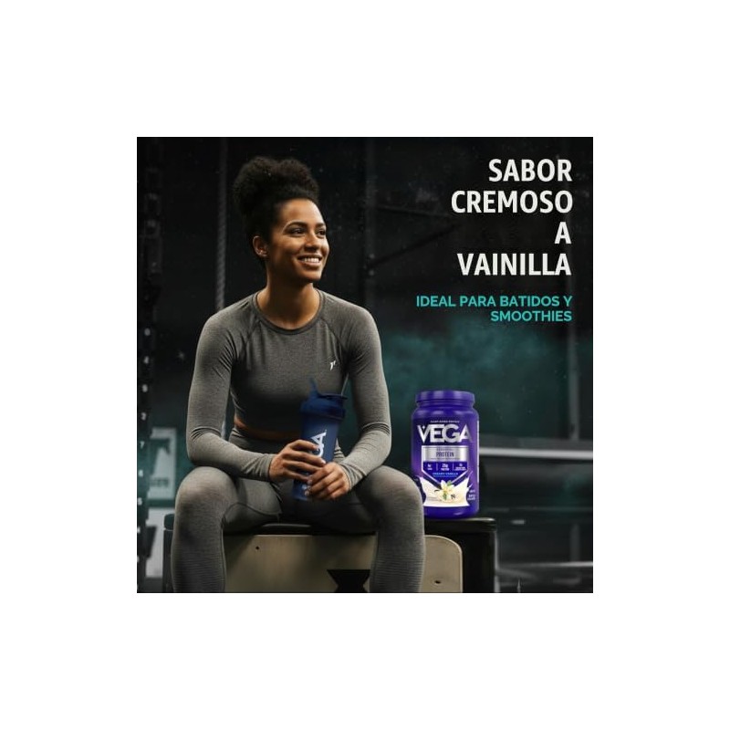 Vega Original Protein Vainilla, Ideal para Batidos y Repostería, 921