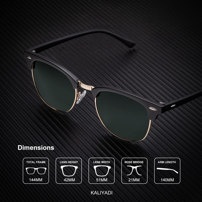 KALIYADI Sunglasses for Men Women Driving Fishing Polarized Sun glasses