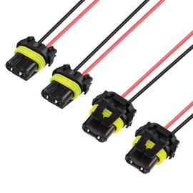 HUIQIAODS 900-Series 9005 9006 - Adaptador de enchufe para faros delanteros y luces antiniebla, paquete de 4