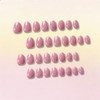 SXVME Uñas postizas cortas de gel suave, 32 piezas, 16