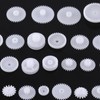 Walfront Plastic Motor Gears Robot Gear Kit Pulley Belt Single