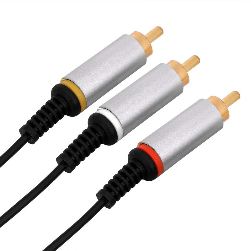 Goshyda AV Cable 1.5M Component ABS TV Cord Audio Video