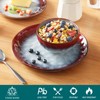 vancasso Starry Dinnerware Set for 4, Handmade Reactive Glaze Stoneware