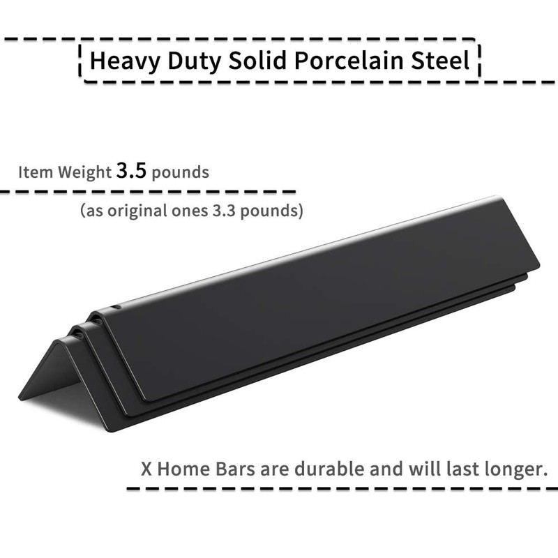 X Home 15.3" Heavier Flavorizer Bars Replacement for Weber Spirit