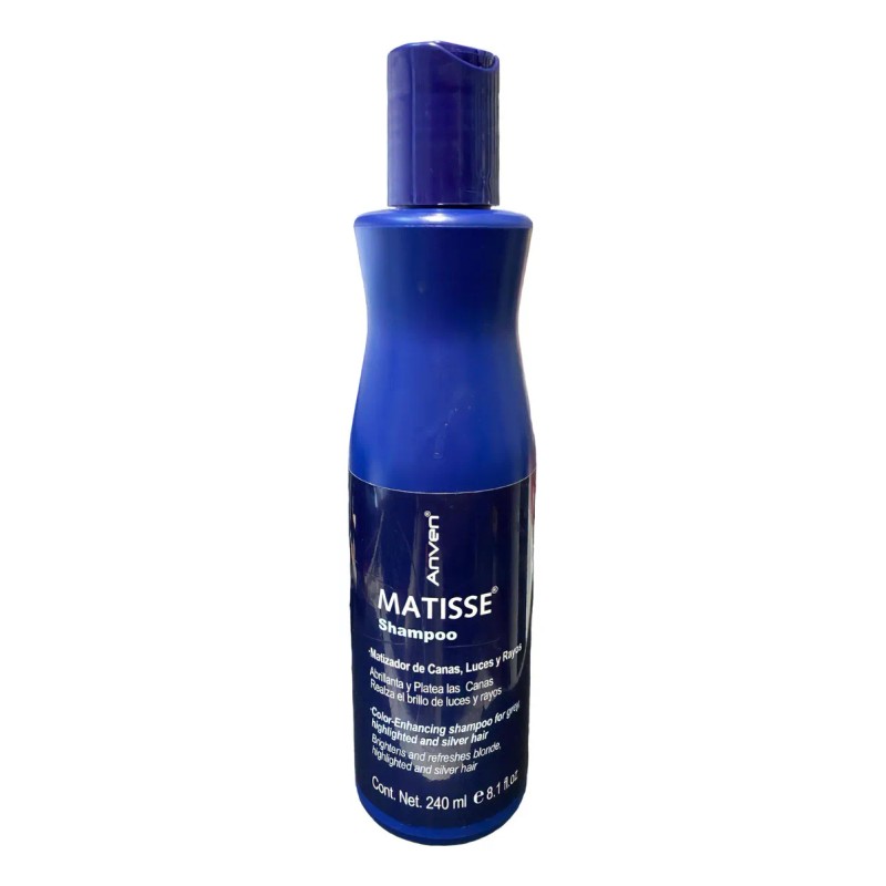 Shampoo Matizador De Canas, Luces, Rayos Matisse Anven 240ml