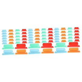 Operitacx 120 Pcs Color Label Hanging Clip Hanging File Tabs Document Organizer Binder File Folders for Filing Cabinet Colorful Labels File Folder Inserts Detachable Plastic File Cabinets