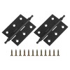sourcing map 2Pcs 2 x 0.91 Inch Door Hinge Solid