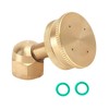 Aimela Brass Atomizing Nozzle,14x1.5mm Universal Interface, Adjustable Mist and Stream