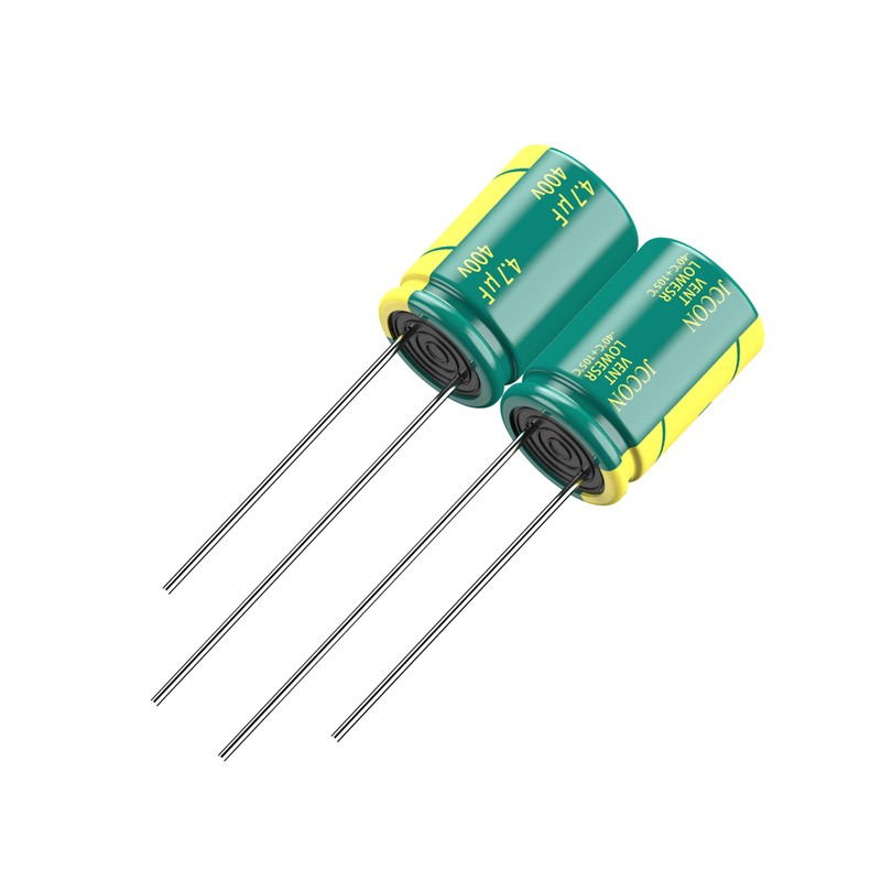 JCCON 10-Pack 400V 4.7uF Premium Quality Low ESR Electrolytic Capacitors