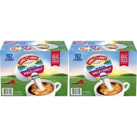 Land Coffee Creamer Half & Half Mini Moo’s Creamer Singles, 192 Count. (2 Pack)