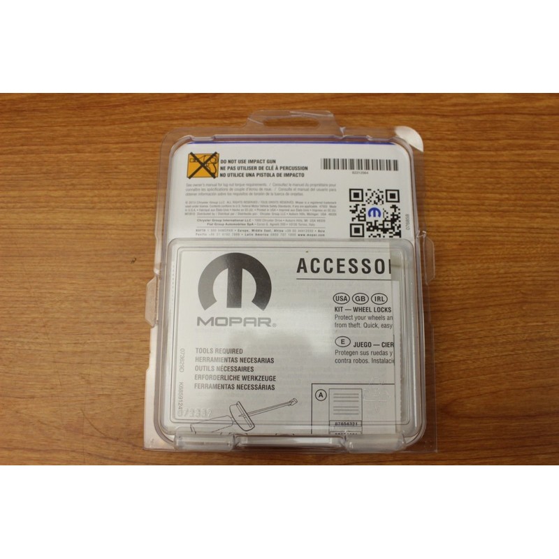 Jeep Grand Cherokee Dodge Durango Ram Pickup Wheel Lock Kit