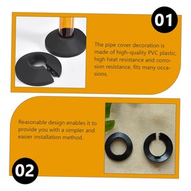 SHINEOFI 12Pcs Cover for Pipeline Decoration Durable and Easy to Install Wall Covers for Heating and Radiator Applications