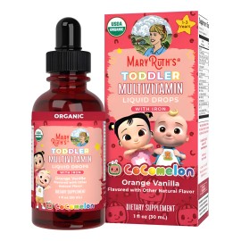 Gotas Niños Vitaminas Hierro Crecimiento Sano Y Energía 30ml Vainilla Y Naranja