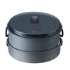 LOGOS 81210211 Hot Draining Cooker Set, Gray, Pot, Approx. Diameter