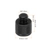QUARKZMAN 4 Piece Microphone Stand Adapter M8 Female to 3/8