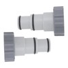 2Pcs Hose Adapter, Plastic Pool Accessories, for Threaded Connection Pumps