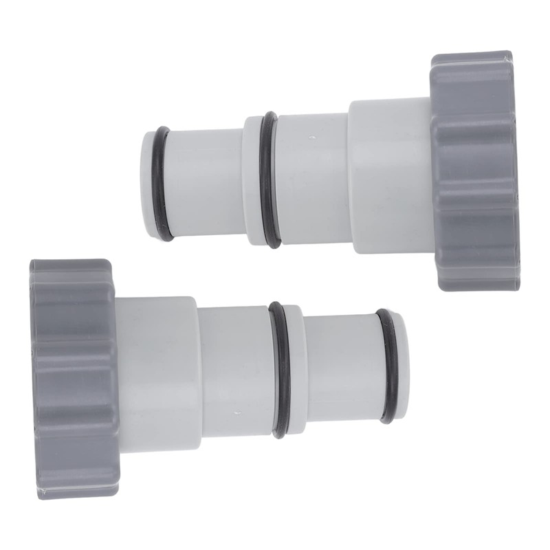 2Pcs Hose Adapter, Plastic Pool Accessories, for Threaded Connection Pumps