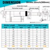 JQDML 20 Inch High Speed 1.34"/sec Linear Actuator 12V 88lbs/400N