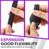 Swpeet 1 Inch 10 ft Black Red PET Expandable Braided