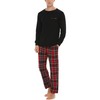 Vlazom Men's Pyjamas Sets Long-Sleeve Pj's Set Soft Loungwear Solid