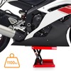 Motorcycle Scissor Jack,Scissor Lift Jack with Wide Steel Deck,Safety Lock