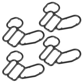 4 Pack 15302-5G0-A00 B33360 Oil Filter Base Gasket Cylinder Solenoid Valve Gasket Fit for Acura MDX/RDX/RLX/TLX 2013-2022 & for Honda Accord/CROSSTOUR/Odyssey/Passport/Pilot/Ridgeline 2013-2022
