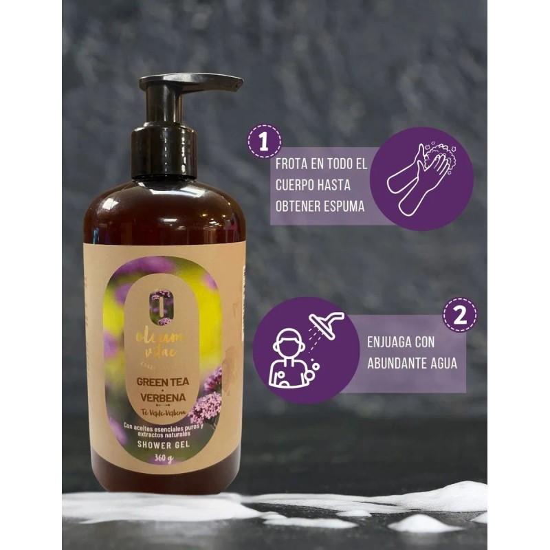 Gel De Ducha Con Aceite Esencial De Té Verde Verbena