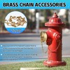 AquaNPT Brass Fire Hose Connection Cap, 2-1/2" NST(NH) Fire Hydrant