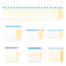 80 PCS Gel Blister Bandages, Foot Blister Protection Waterproof Adhesive Bandages, for Wound Care and Blisters Waterproof Hydrocolloid Bandages for Fingers, Toes, Heel Blister Prevention