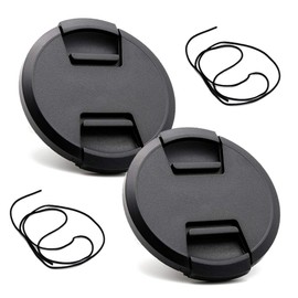 Lens Cap for Nikon D5300 D3500 D850 D7500 Camera with AF-S DX 18-55mm f/3.5-5.6G Lens, Fire Rock Lens Cap for Canon EOS 90D, Rebel T7 w/EF-M 55-200mm 18-55mm Lens