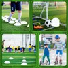 wlilupah 50 Pcs Mini Soccer Cones for Sport Agility Disc