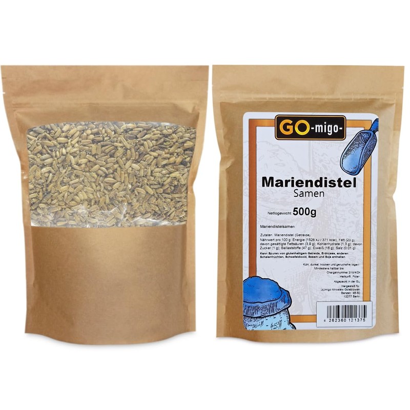 Milk Thistle Seeds Milk Thistle Grains 500g GOmigo