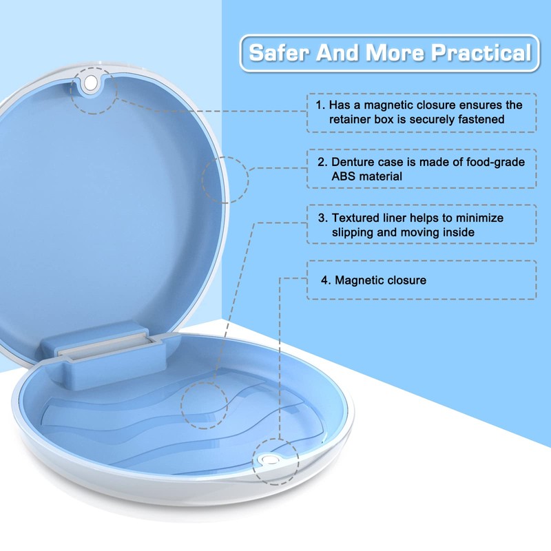 Retainer Case Orthodontic Dental Case: BVN Slim Braces Case, Mouth
