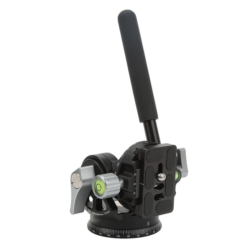 Camera Panoramic Tripod Head Aluminium Alloy with Handle Light Camera